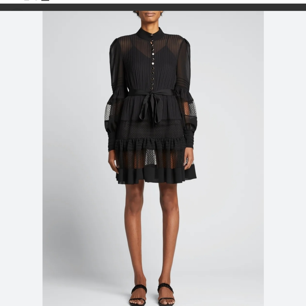 Zimmermann Spiced Mesh Mini Dress NWT SZ 1
